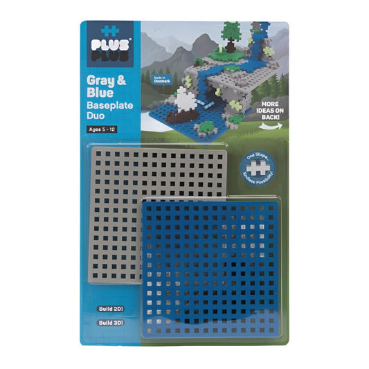 Plus-Plus: Baseplates Blue & Grey