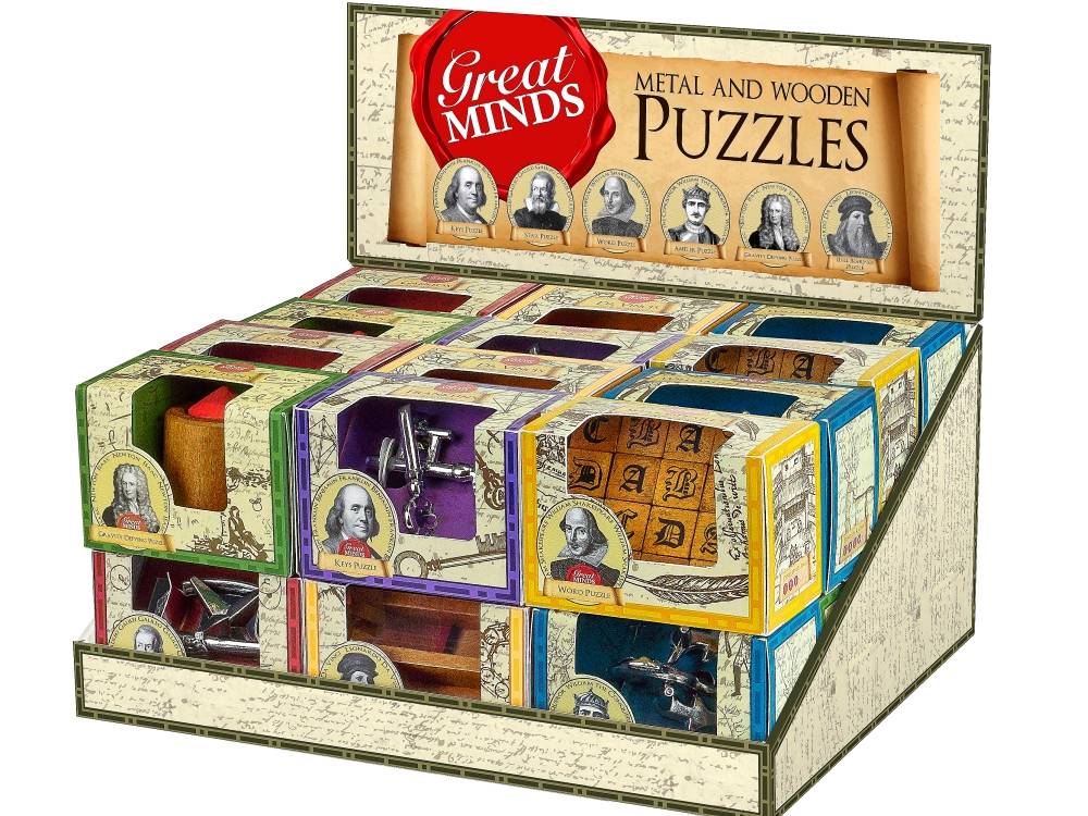 Great Minds: Metal and Wooden Puzzles (Assorted - One Randomly Selected)