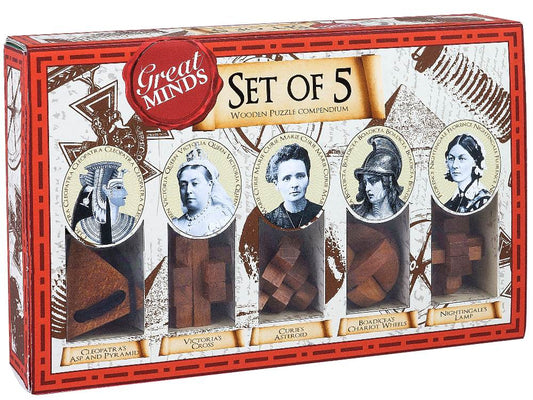 Great Minds: Set of 5 Puzzles Women