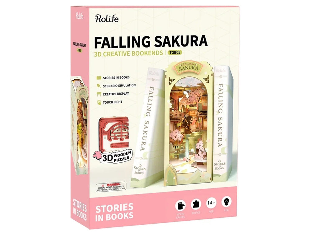 Robotime: Rolife Book Nook Falling Sakura
