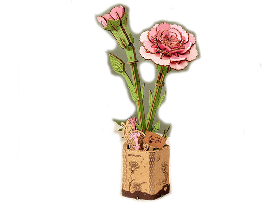 Robotime: Rowood Pink Carnation