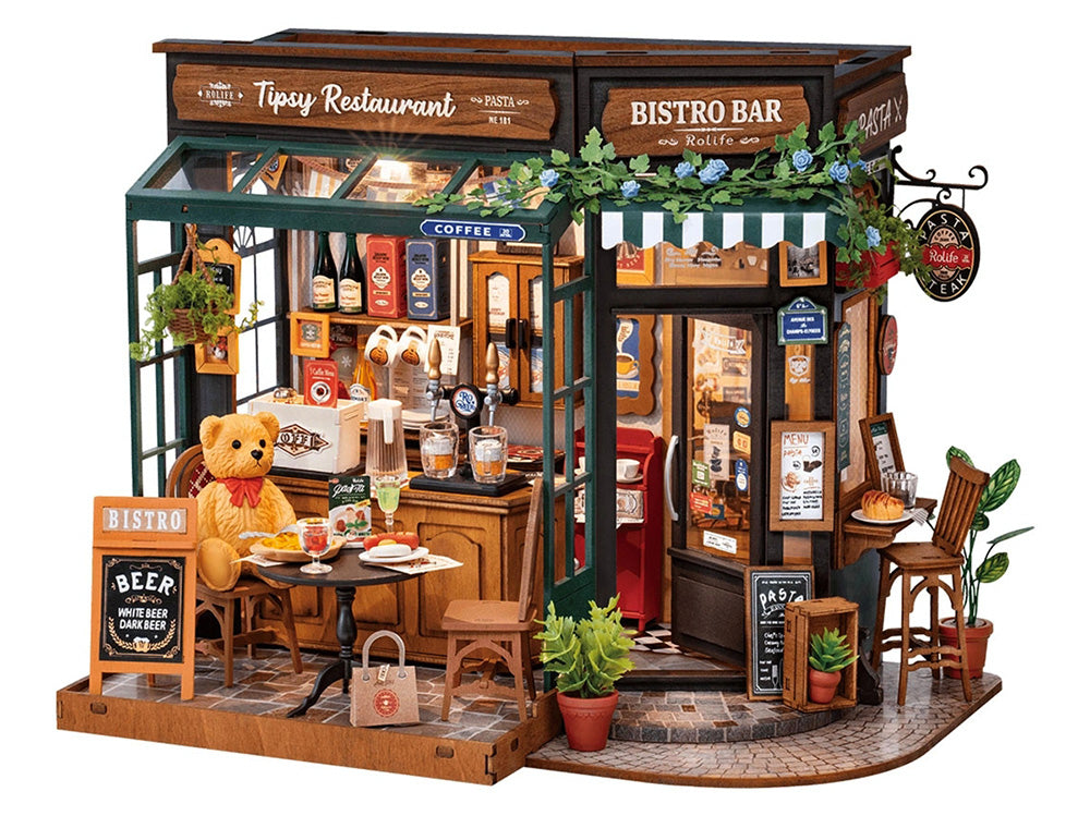 Robotime: Rolife Tipsy Restaurant