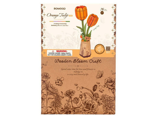 Robotime: Rowood Orange Tulip