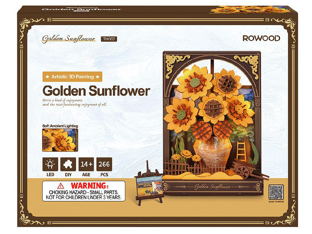 Robotime: Rowood Golden Sunflower