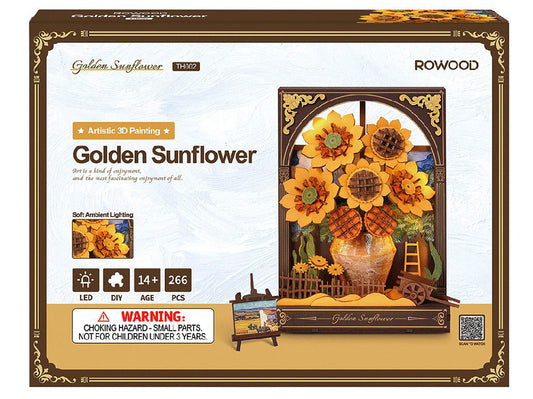 Robotime: Rowood Golden Sunflower