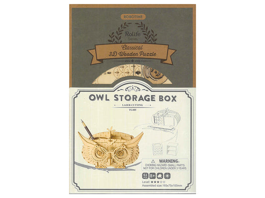 Robotime: Rolife Owl Storage Box