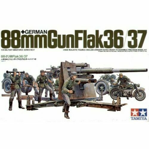 Tamiya: 1/35 German 88mm Gun Flak 36/37 35017