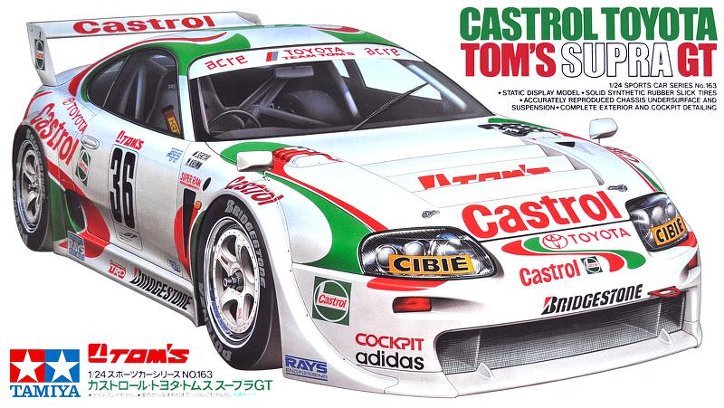 Tamiya: 1/24 Toyota Tom's Supra GT Castrol 24163
