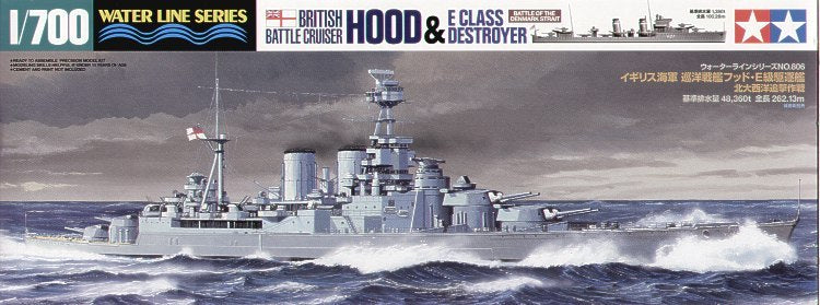 Tamiya: 1/700 British Battle Cruiser Hood & E Class Destroyer
