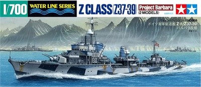 Tamiya: 1/700 German Destroyer Z Class Z37-39 Project Barbara 31908