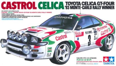 Tamiya: 1/24 Toyota Celica GT-FOUR Castrol 1993 Monte-Carlo Rally Winner 24125