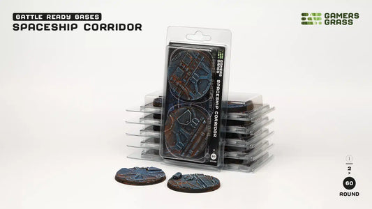 Gamers Grass: Bases Spaceship Corridor Round 60mm (x2)