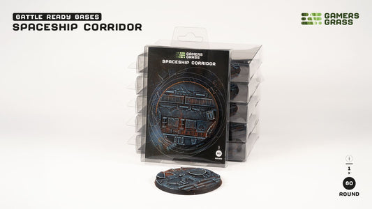 Gamers Grass: Bases Spaceship Corridor Round 80mm (x1)
