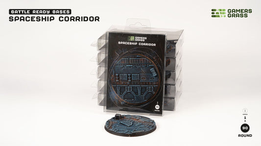 Gamers Grass: Bases Spaceship Corridor Round 90mm (x1)