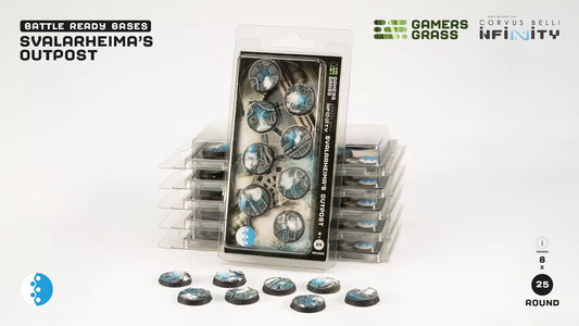 Gamers Grass: Bases Svalarheima’s Outpost Round 25mm (8x)