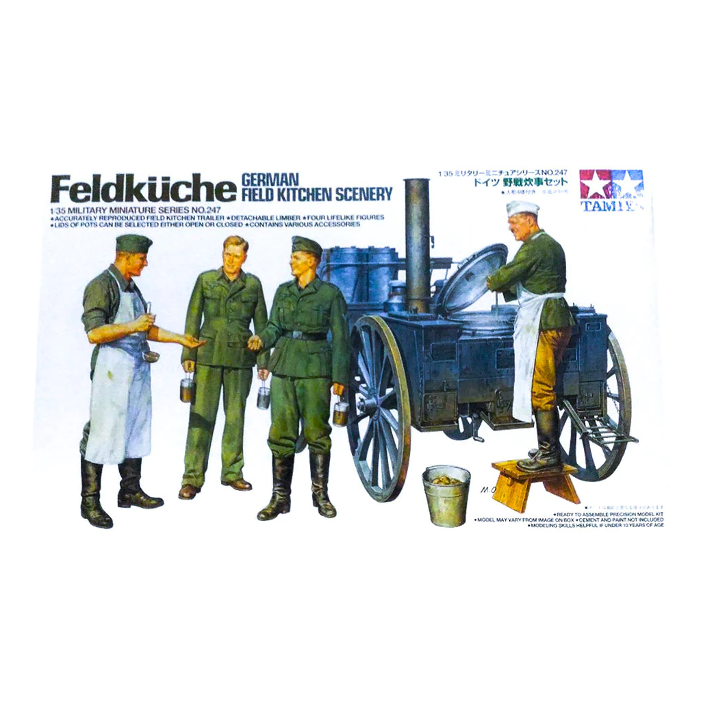 Tamiya: 1/35 German Field Kitchen Scenery 35247