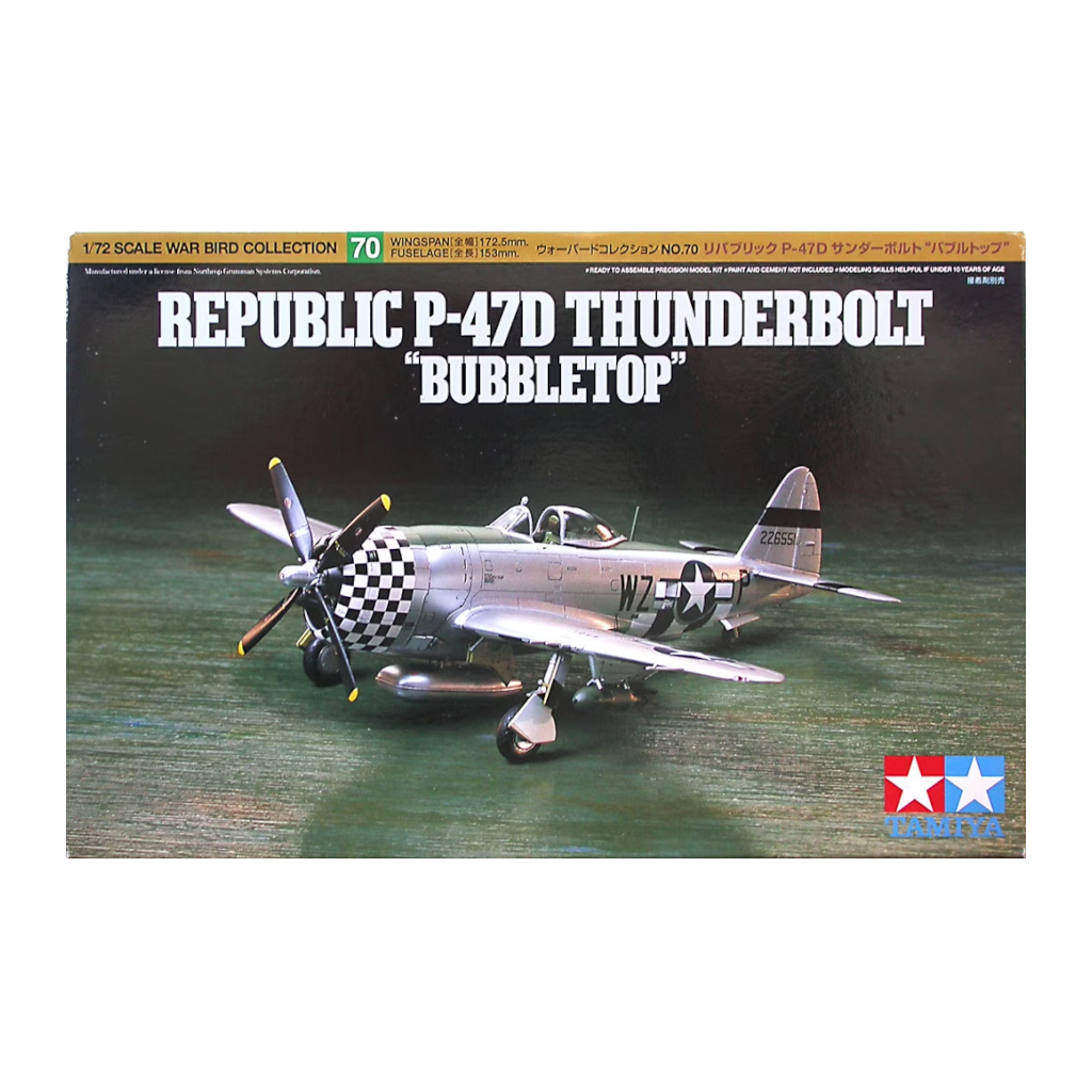 Tamiya: 1/72 Republic P-47D Thunderbolt Bubbletop 60770