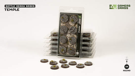 Gamers Grass: Bases Temple Round 28mm (x8)
