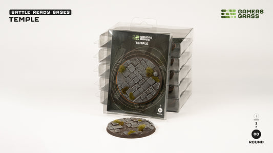 Gamers Grass: Bases Temple Round 80mm (x1)