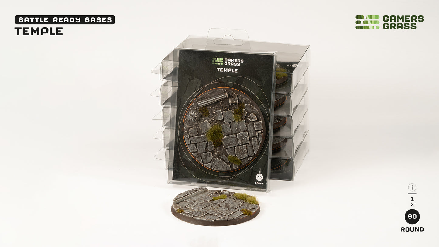 Gamers Grass: Bases Temple Round 90mm (x1)