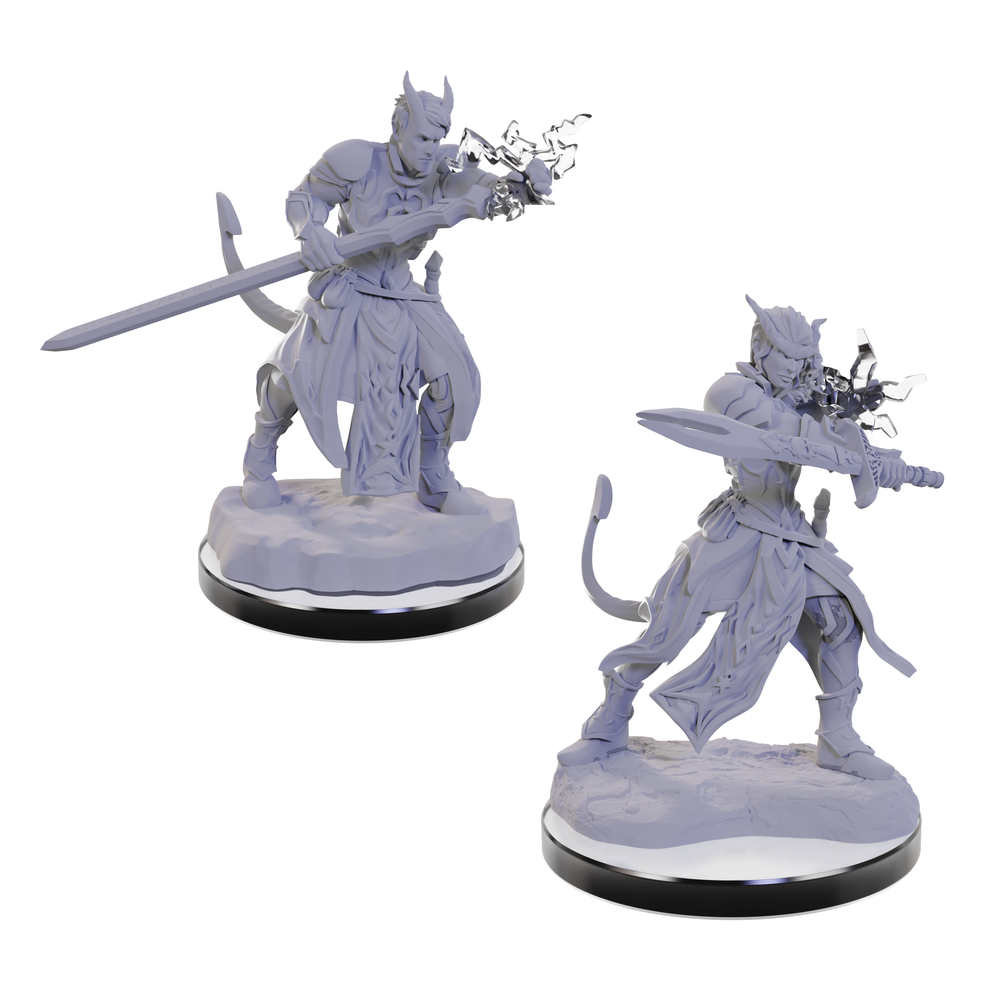 D&D: Nolzur's Marvelous Miniatures Tiefling Warlocks