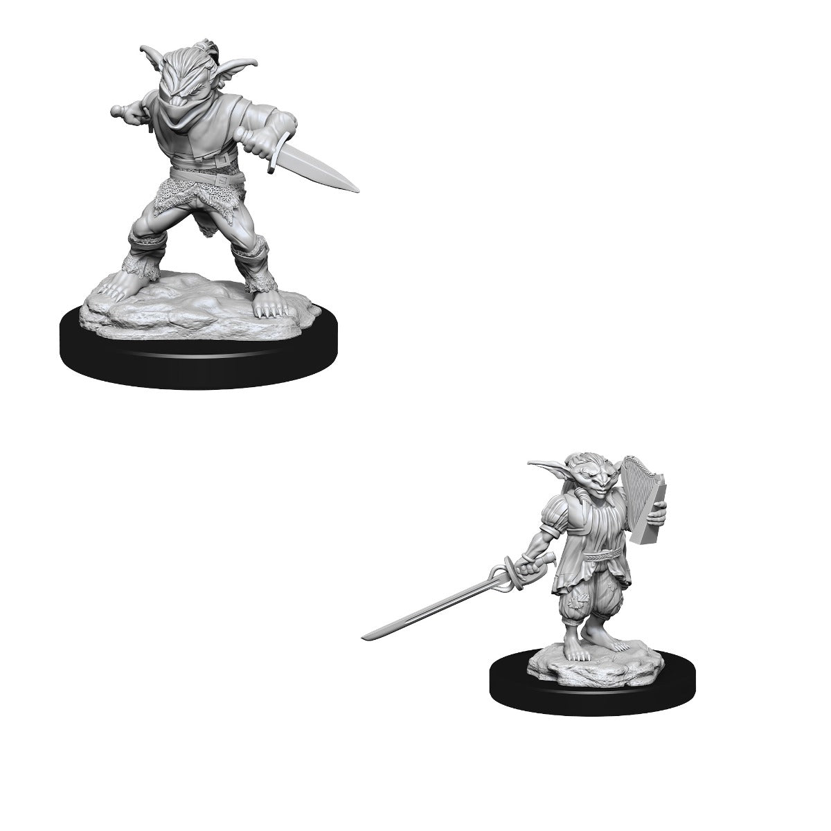 D&D: Nolzur's Marvelous Miniatures Goblin Rogue Male & Female Goblin Bard