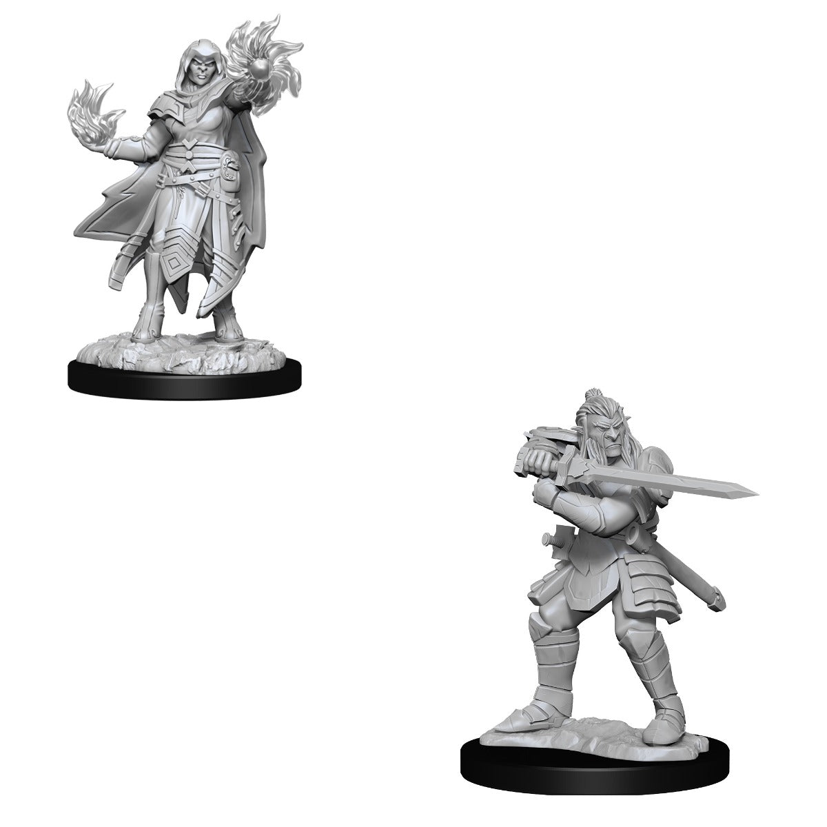 D&D: Nolzur's Marvelous Miniatures Hobgoblin Fighter Male & Hobgoblin Wizard Female