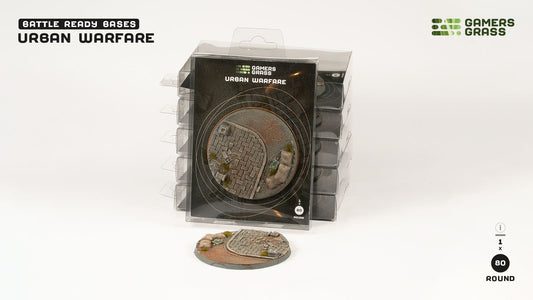 Gamers Grass: Bases Urban Warfare Round 80mm (x1)