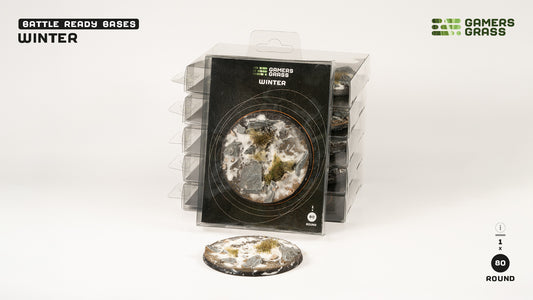 Gamers Grass: Bases Winter Round 80mm (x1)